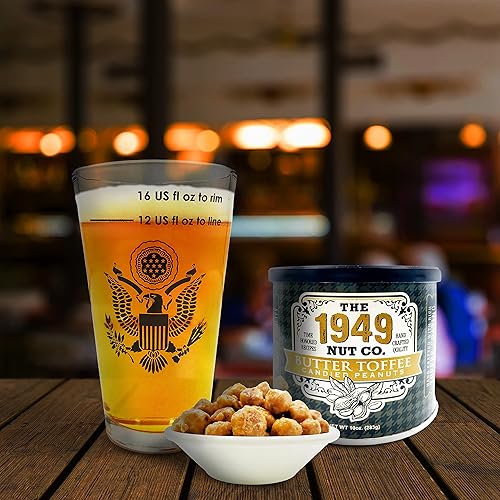 Vista 51 de The 1949 Nut Co. Cacahuetes gourmet salados estilo Virginia Fritos asados al aceite con un crujiente crujiente único extragrande, cocido a mano