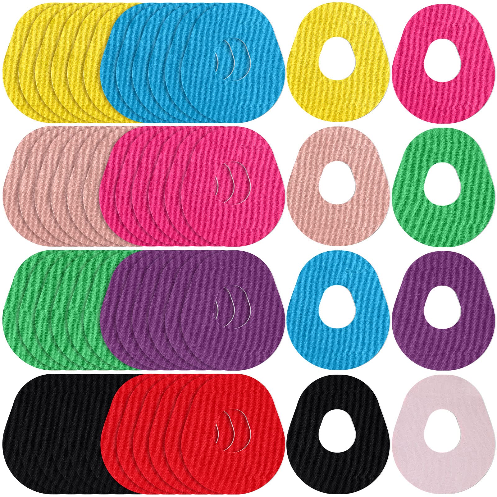 TrelaCo48 Pack G7 Adhesive Patches Waterproof with G7 Overpatch Flexible Cgm Sensor Patch Easy to Use Breathable Bandage No Latex Sweatproof Overlay Patch for 10 Days Long Stay(Various Color)