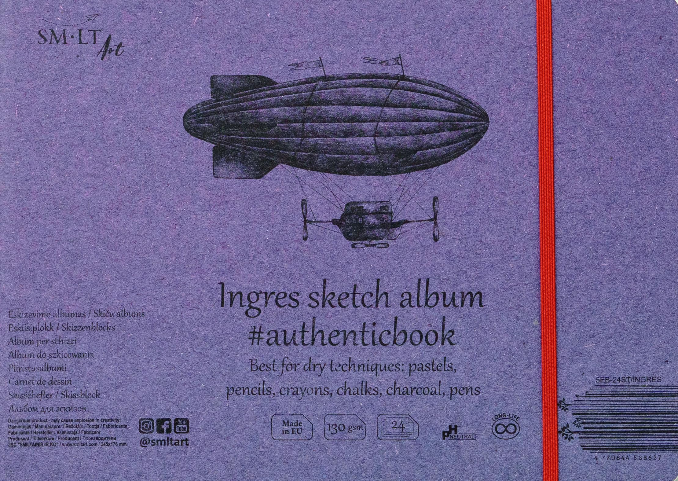 SM-LT Drawing Pad, Ingres, 24.5 x 17.5 cm