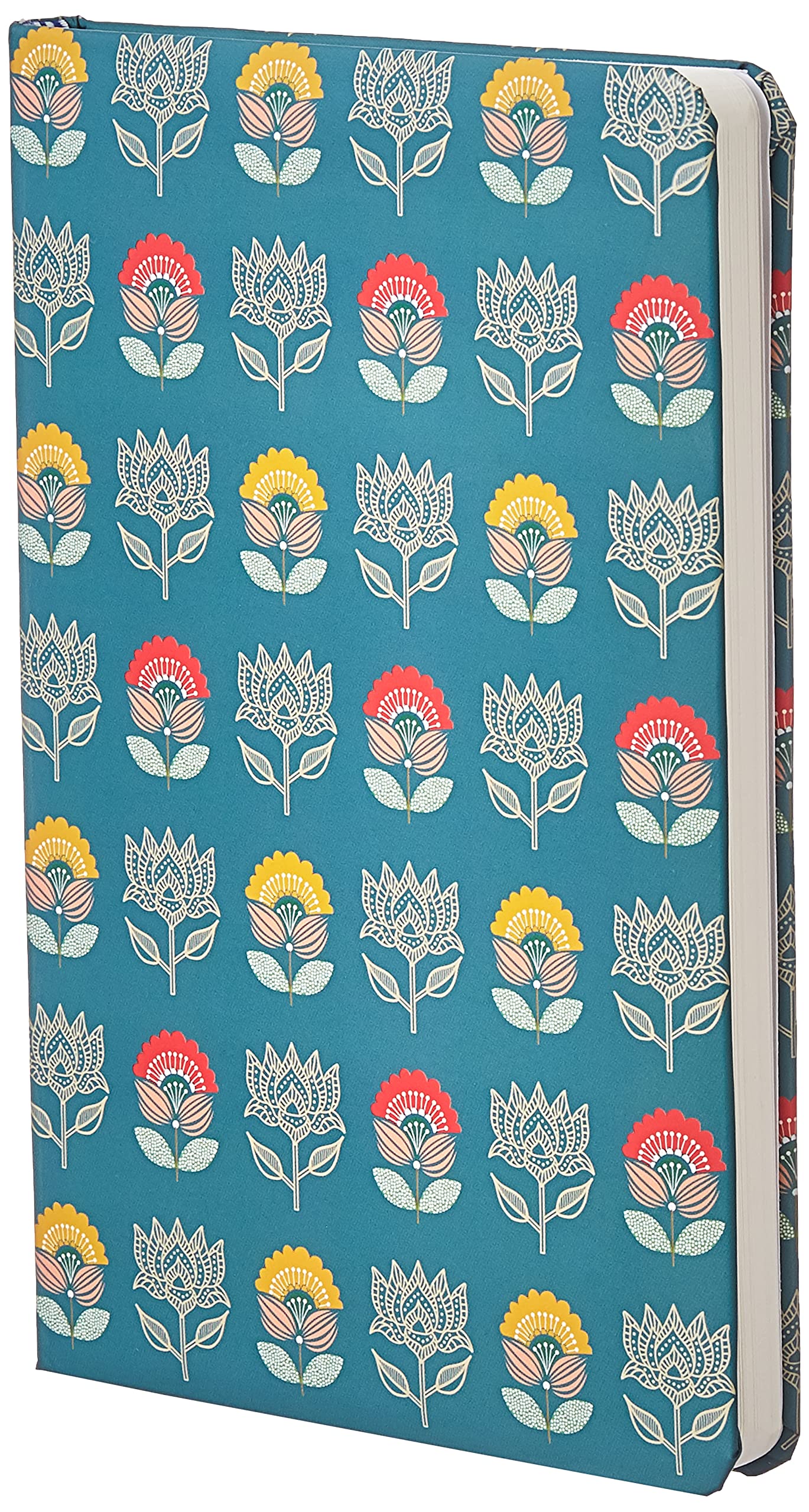 Amazon Brand - Solimo A5 Notebook (5.5 X 8.5 Inches), 80 GSM, 192 Ruled Pages, Floral Motif