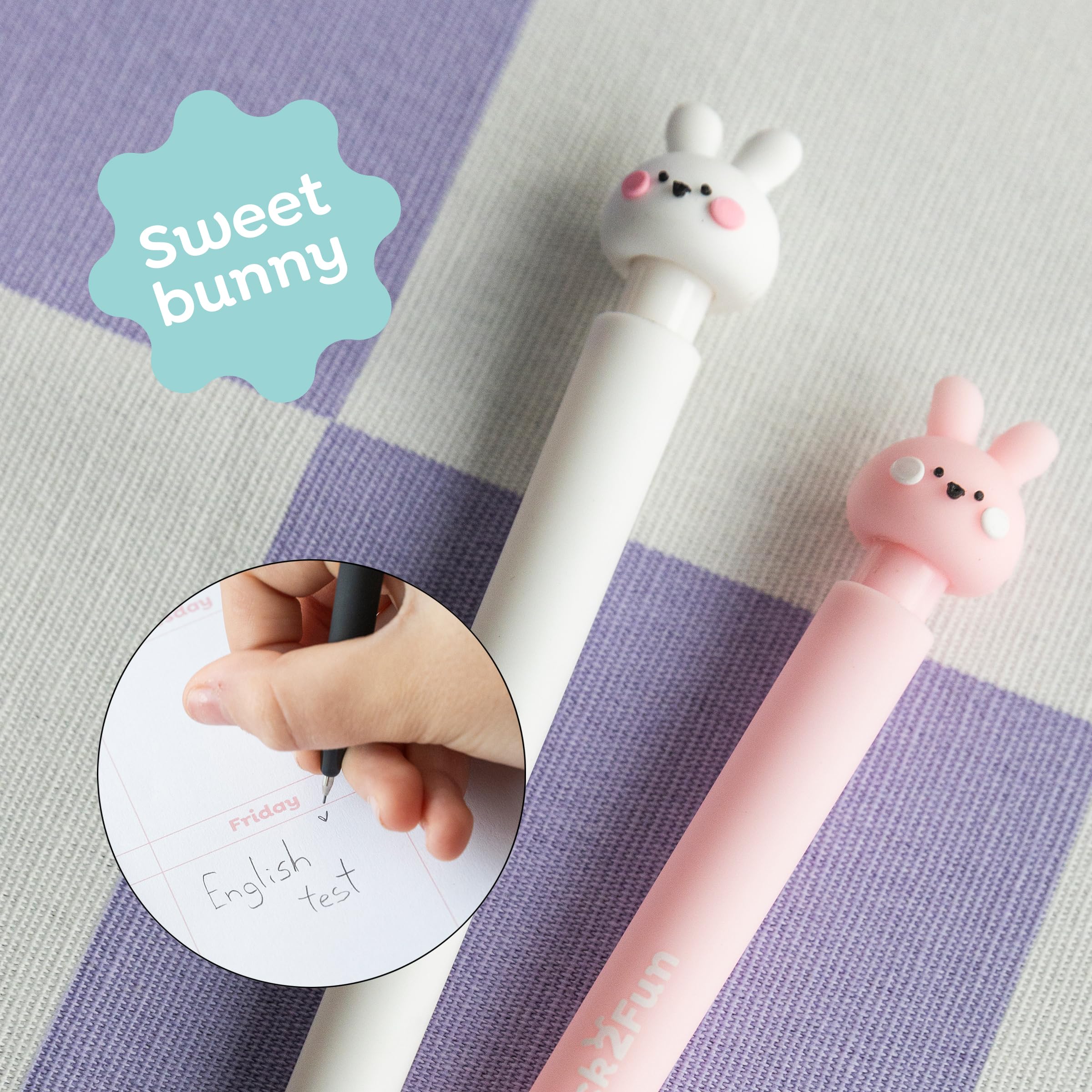 Porte Mine Back2Fun - Pote-mines Pou Enfants Avec Lapin Su Le Dessus Crayon 2b