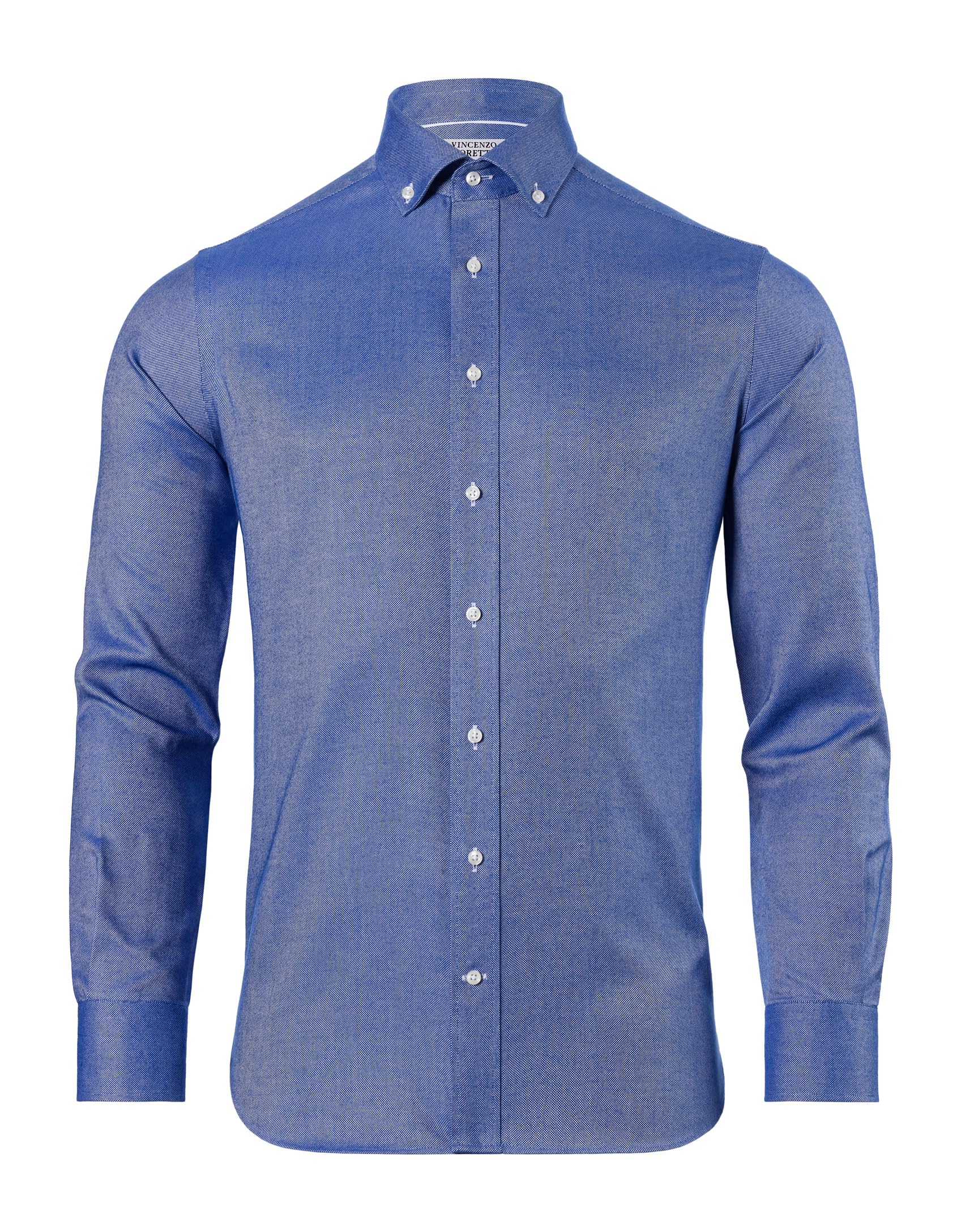 Vincenzo Boretti Hemd, Regular-fit/gerader Schnitt, Twill - bügelfrei