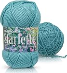 Mary Maxim Starlette, Crochet Yarn for Crocheting, Soft Acrylic Cream Yarn for Afghans, Blankets, Clothing and More, 180 Yards, Natural - 1 Skein