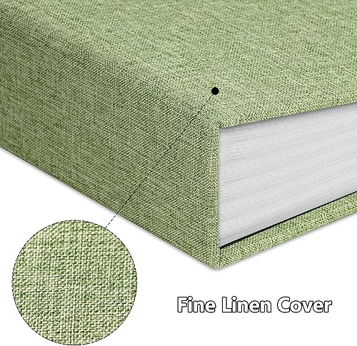 Vista 53 de Álbum de fotos de 4 x 6 pulgadas, 100 bolsillos, álbumes de fotos con cubierta de lino, álbumes de fotos para familia, boda, bebé, libro de fotos