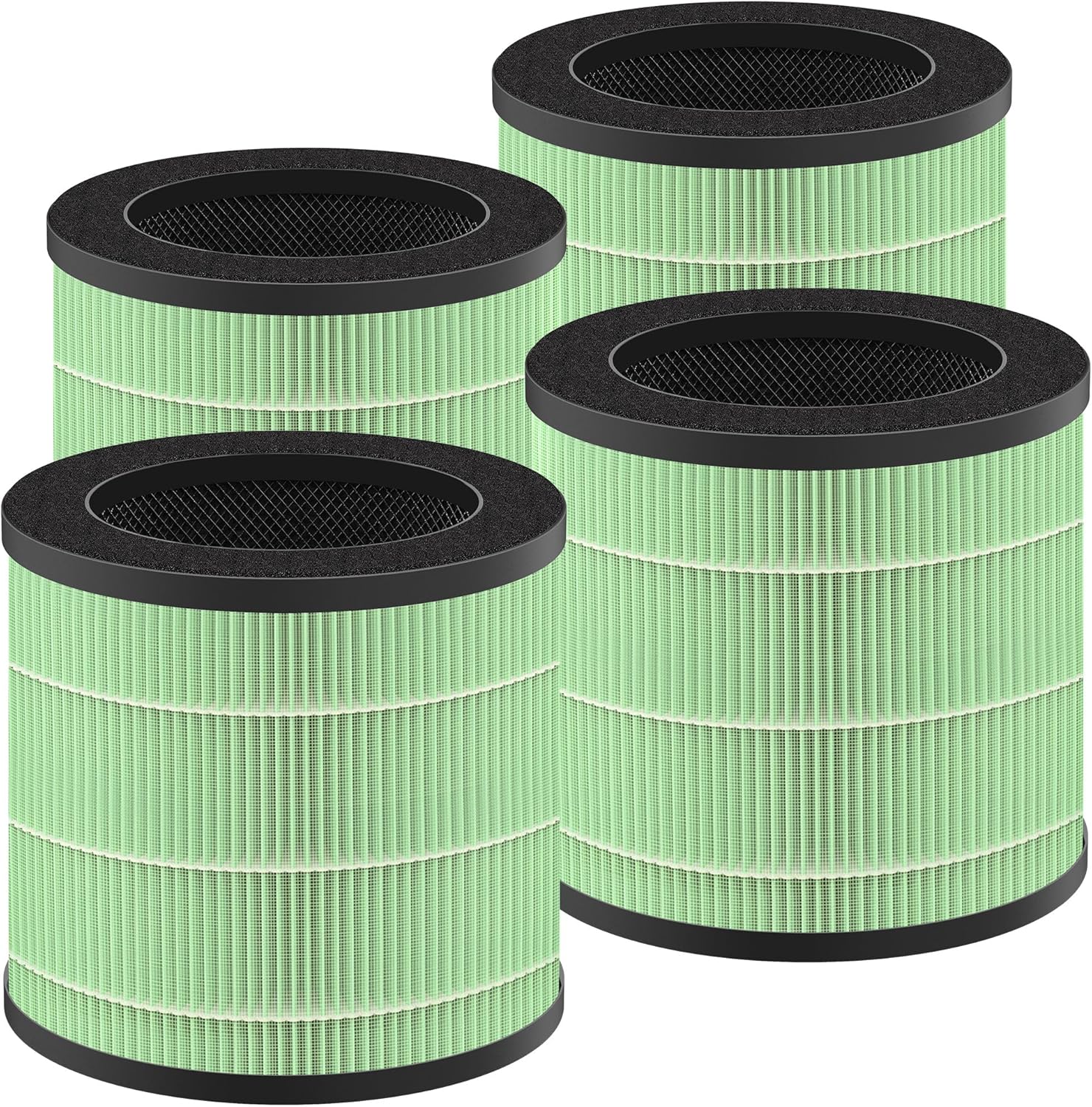 Upgrade 14 Filter Compatible with MA Series 14 Air Pur-ifier for Home, Premium Toxin Absorber Acti-vated Car-bon for Waste Gas, Wildfire, VOCs, H13 True HEPA and Pre-filter, Pack of 4