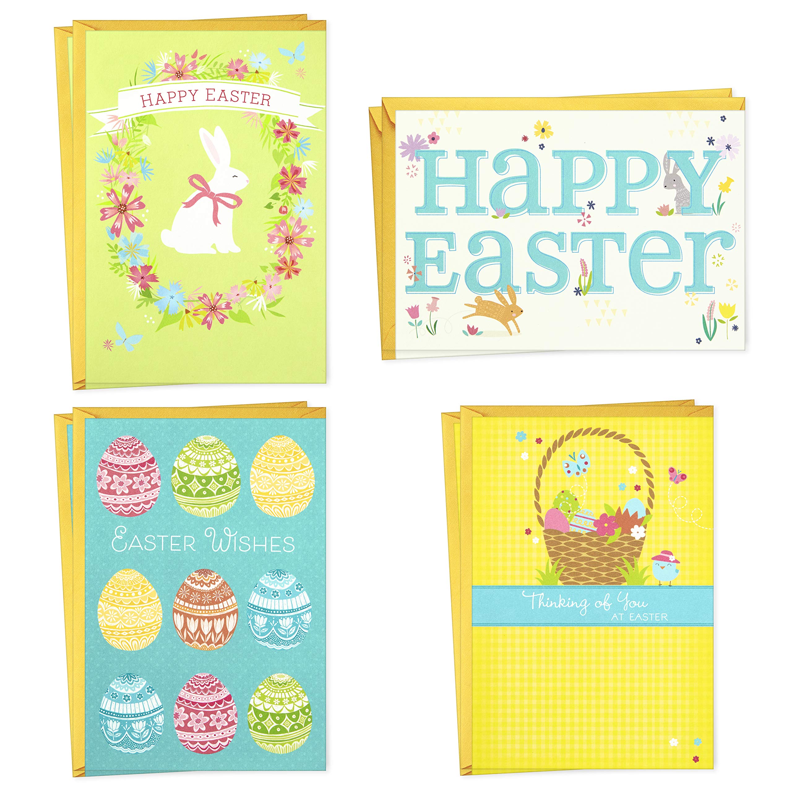 Hallmark Easter Cards Assortment, Easter Wishes (8 Cards with Envelopes)