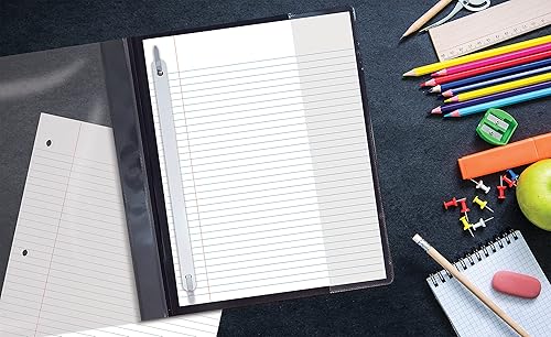 Miniatura 6 de Better Office Products - Fundas para informes frontales transparentes ultraduraderas, 25 por caja, tamaño carta, color negro, cubierta trasera de