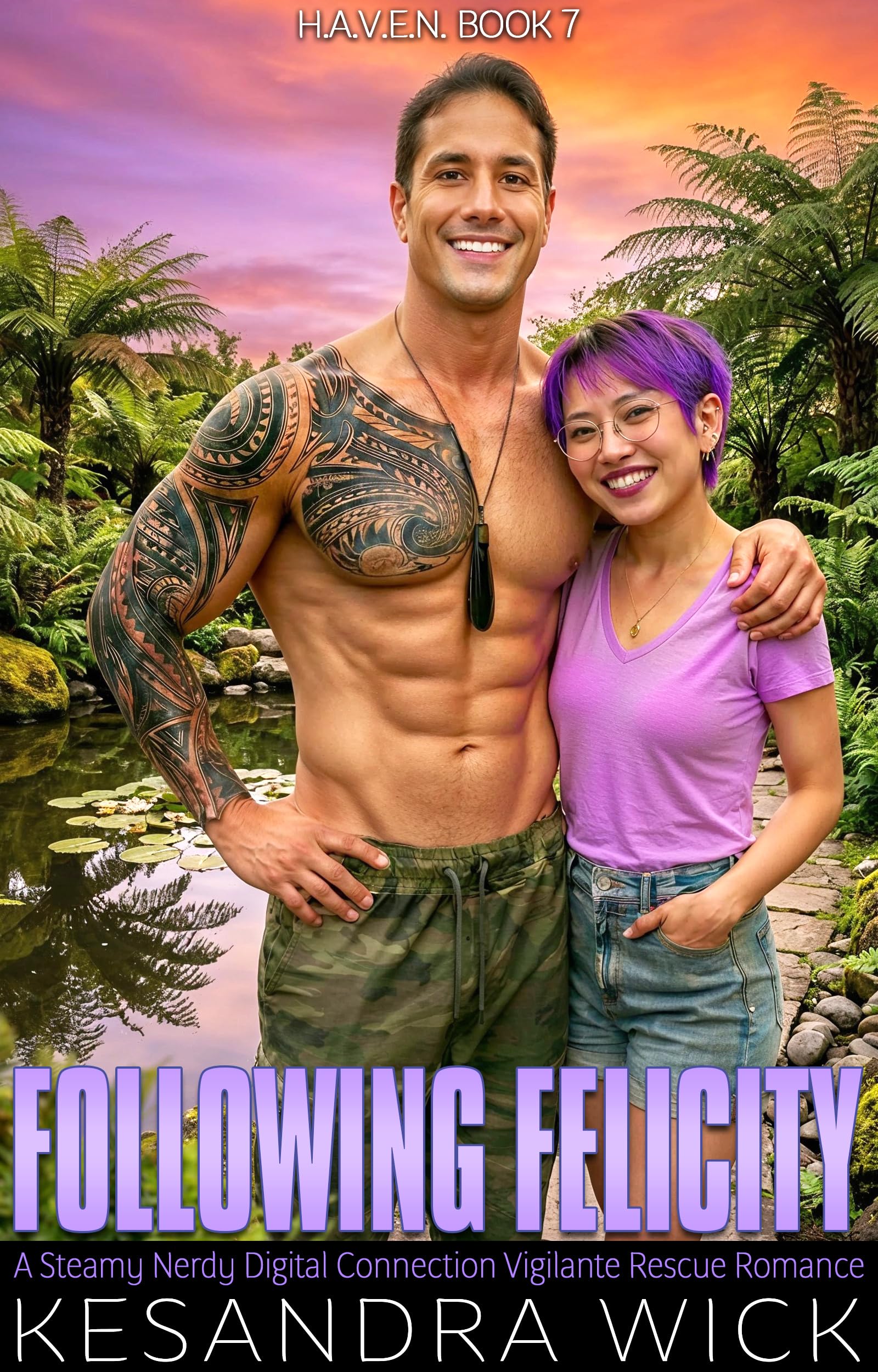 Following Felicity: A Steamy Nerdy Digital Connection Vigilante Rescue Romance (H.A.V.E.N. Hidden Ally Vigilante Extraction Network Book 7)