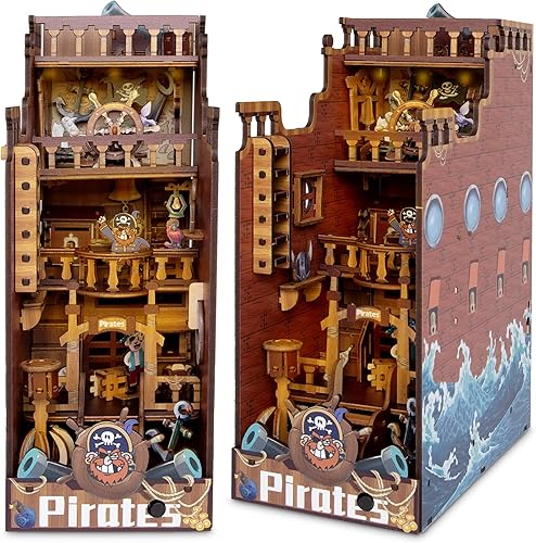 Miniatura 1 de Wehttam Kit de rincón de libro para adultos - Kit en miniatura de rincón de libro fácil de construir con instrucciones visuales y piezas numeradas -