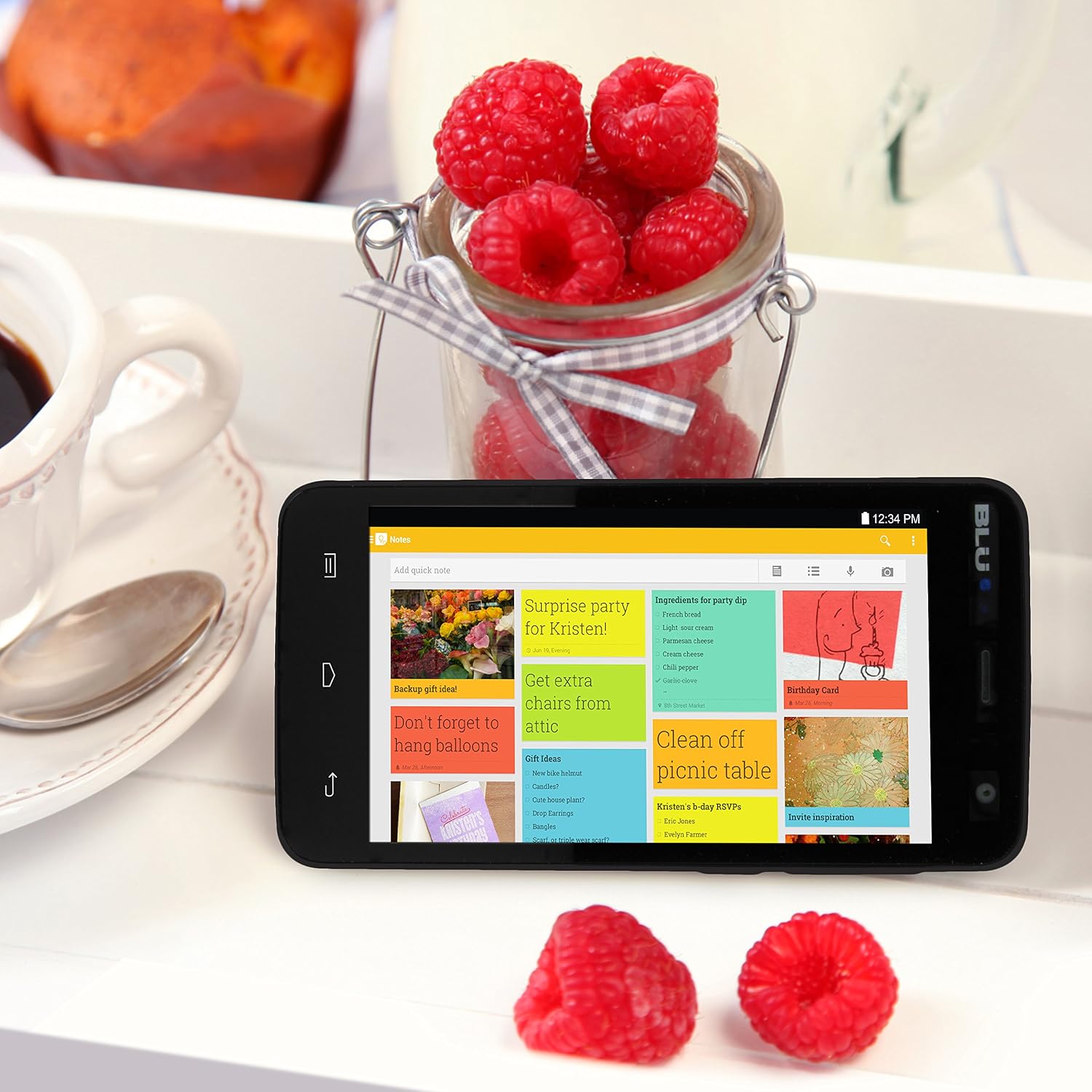 Blu Studio C Mini Quad Core, 4.7" IPS, Android 4.4 KK, 4G HSPA+, 5MP Camera - Unlocked Cell Phones -Black