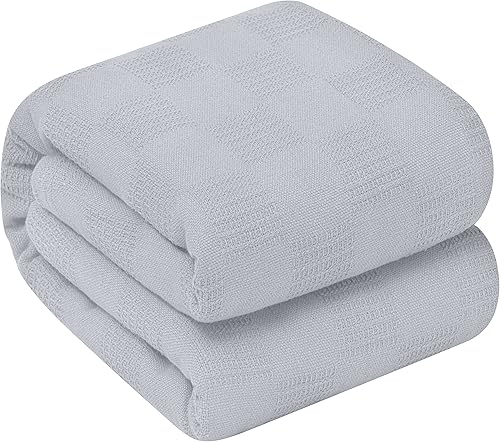 Manta de algodón Oakias Manta térmica de calidad premium, suave y transpirable, perfecta para cubrir cualquier cama