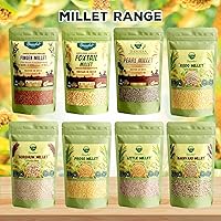 Vista 9 de Danodia Foods Mijo de sorgo blanco orgánico (2 libras/33.51 oz) Superalimento de grano Jowar, sin gluten, grano entero blanco Bajo IG, alto