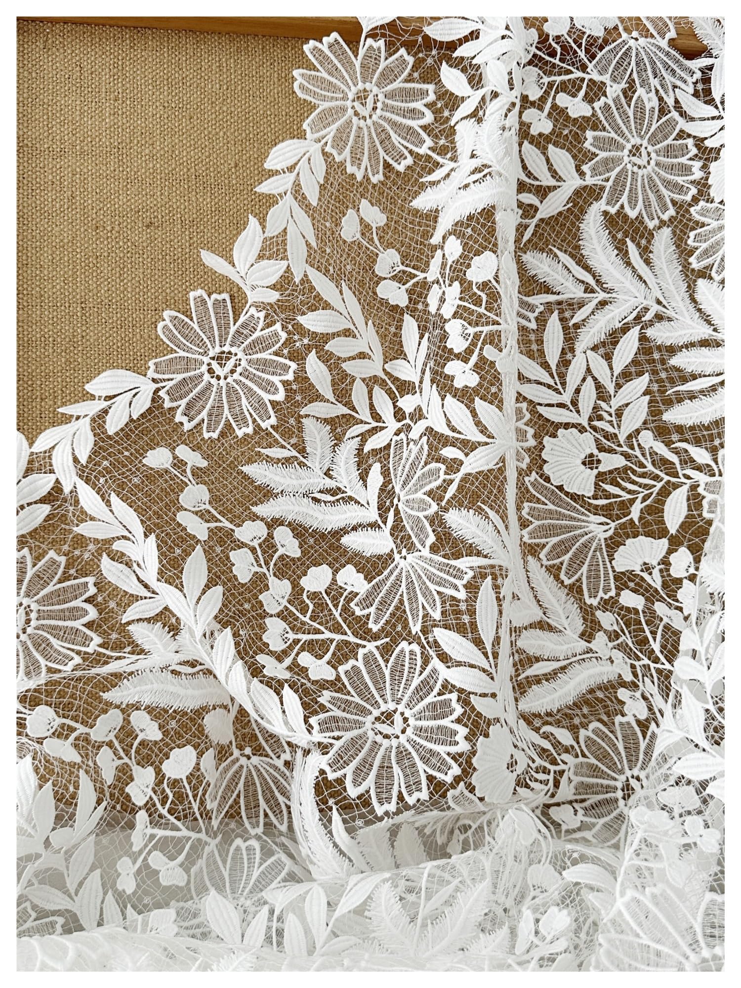 Tissu en dentelle soluble de haute couture pour la confection de robe élégante - 8
