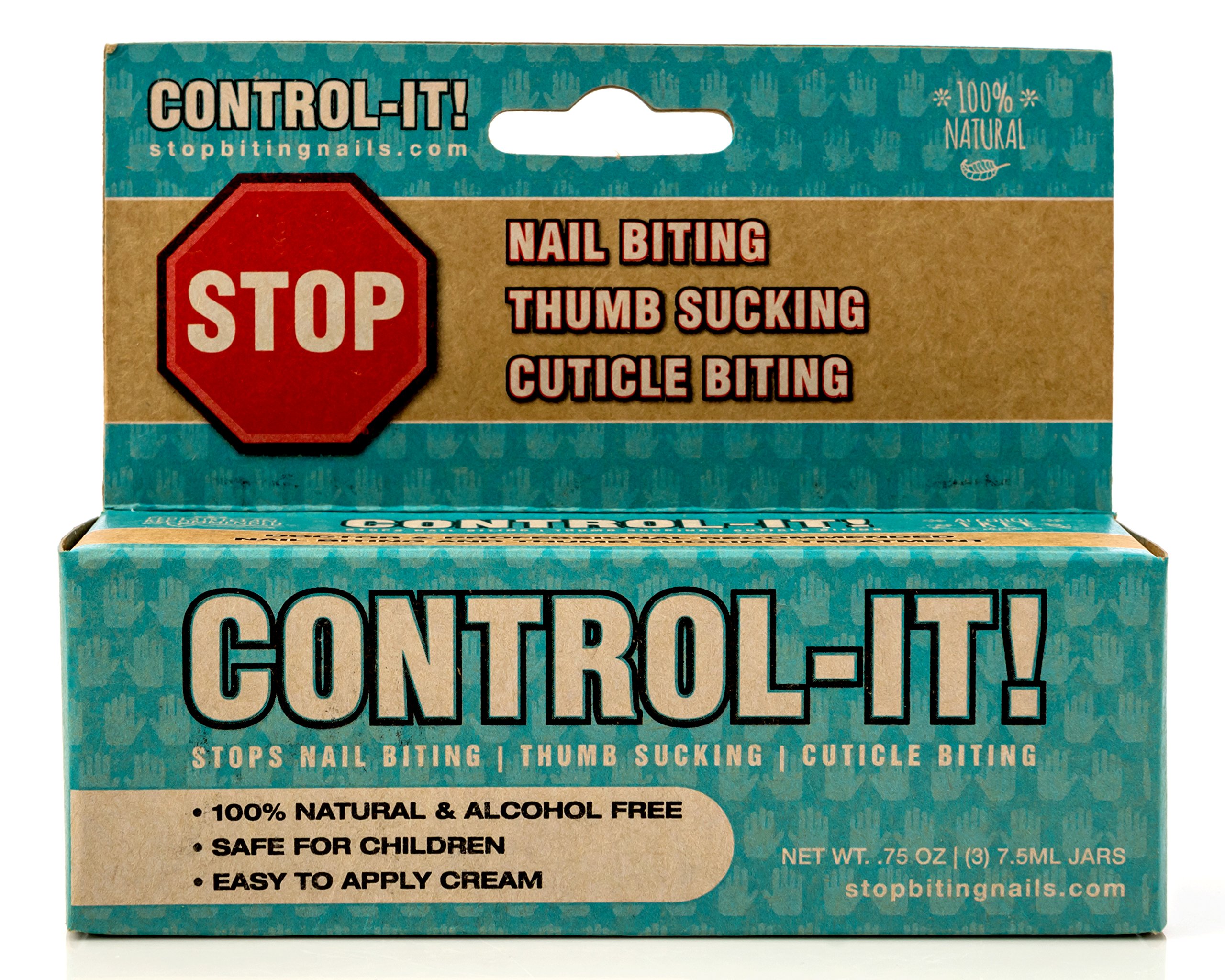 ControlIt Stop Thumb Sucking & Nail Biting Cream (3Pack) AllNatural