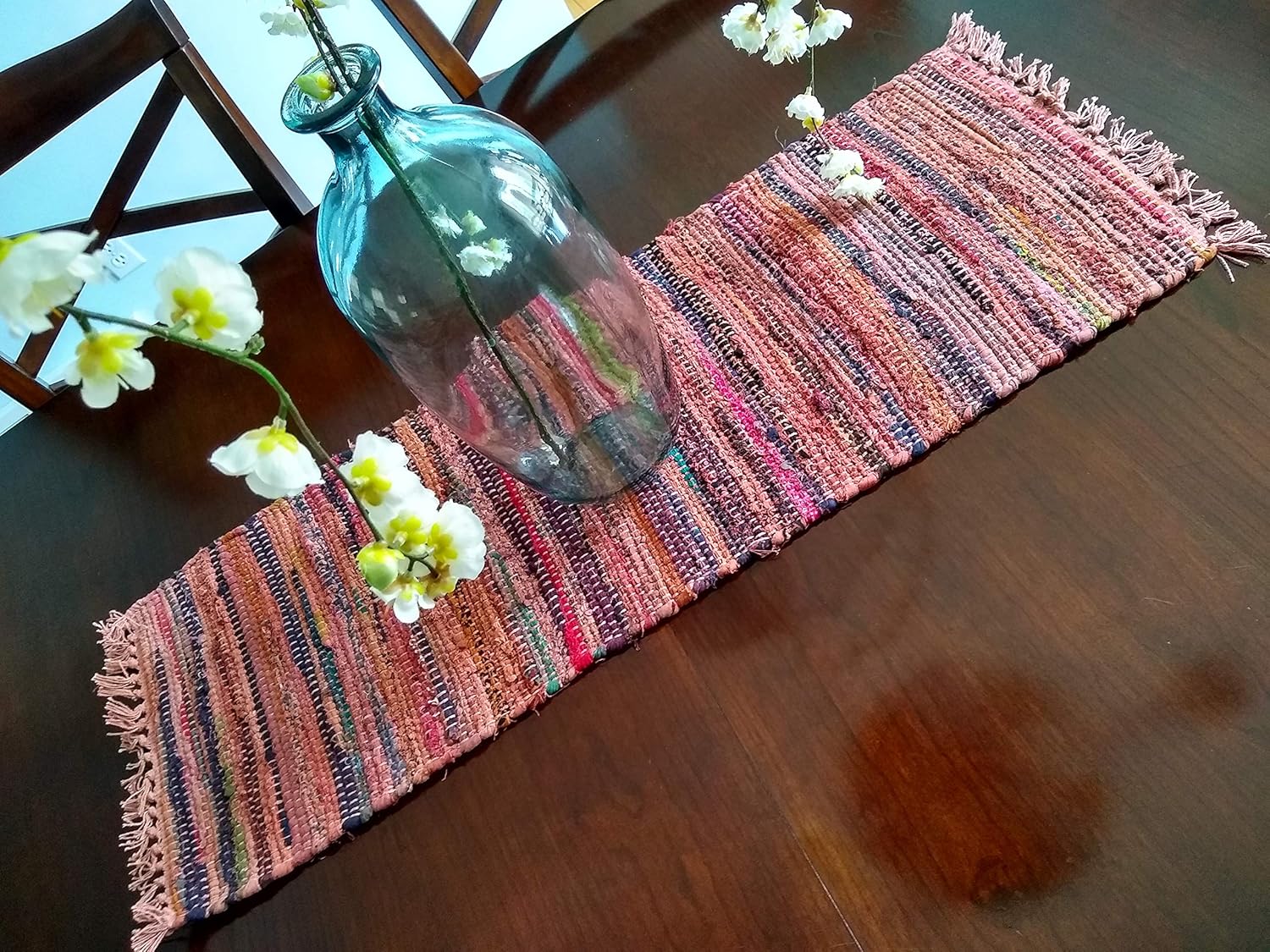 Sturbridge 13" x 36" Primitive Table Runner in Spice, Woven Cotton