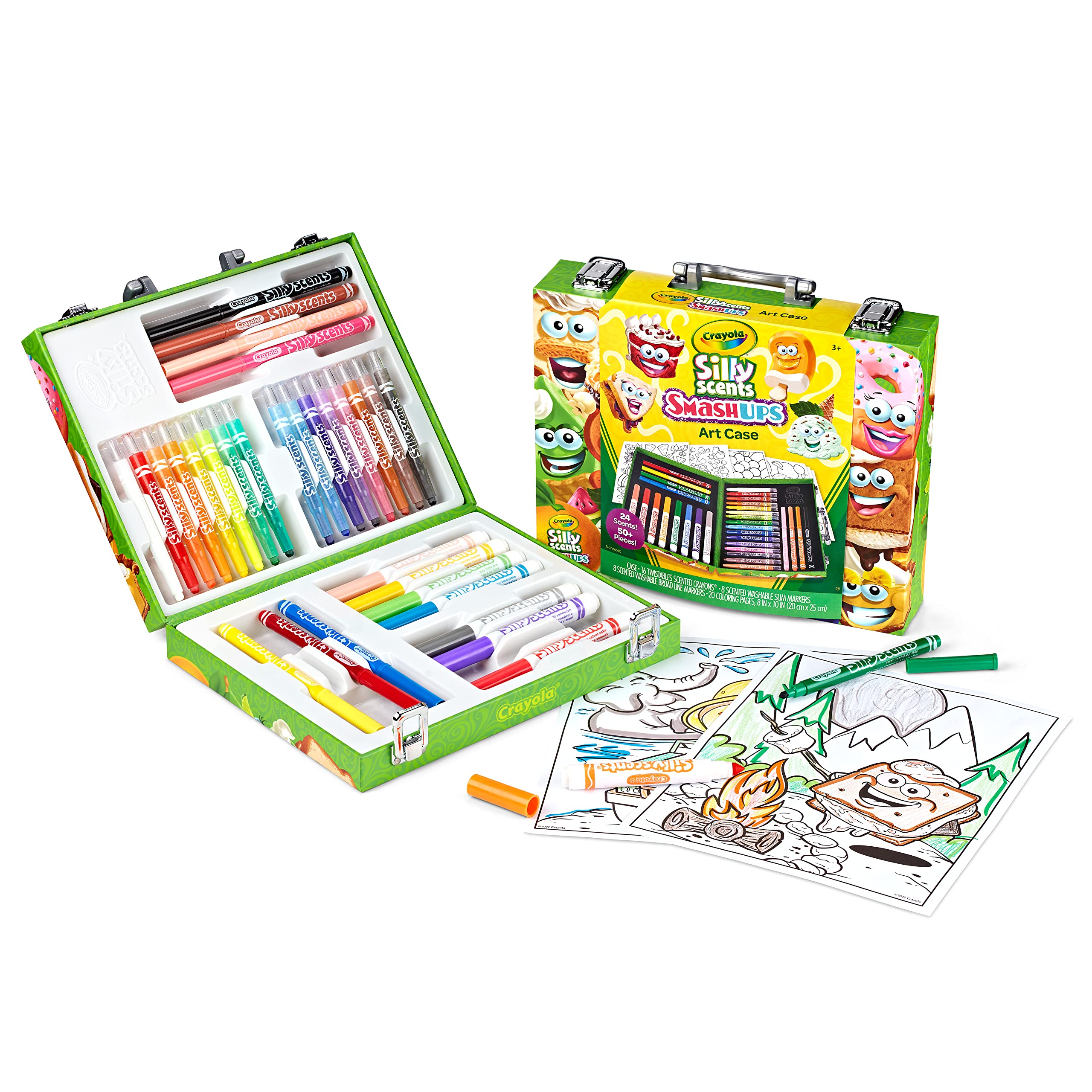 Crayola Silly Scents Mini Inspiration Art Case Zestaw do kolorowania, prezent dla dzieci w wieku od 4 lat