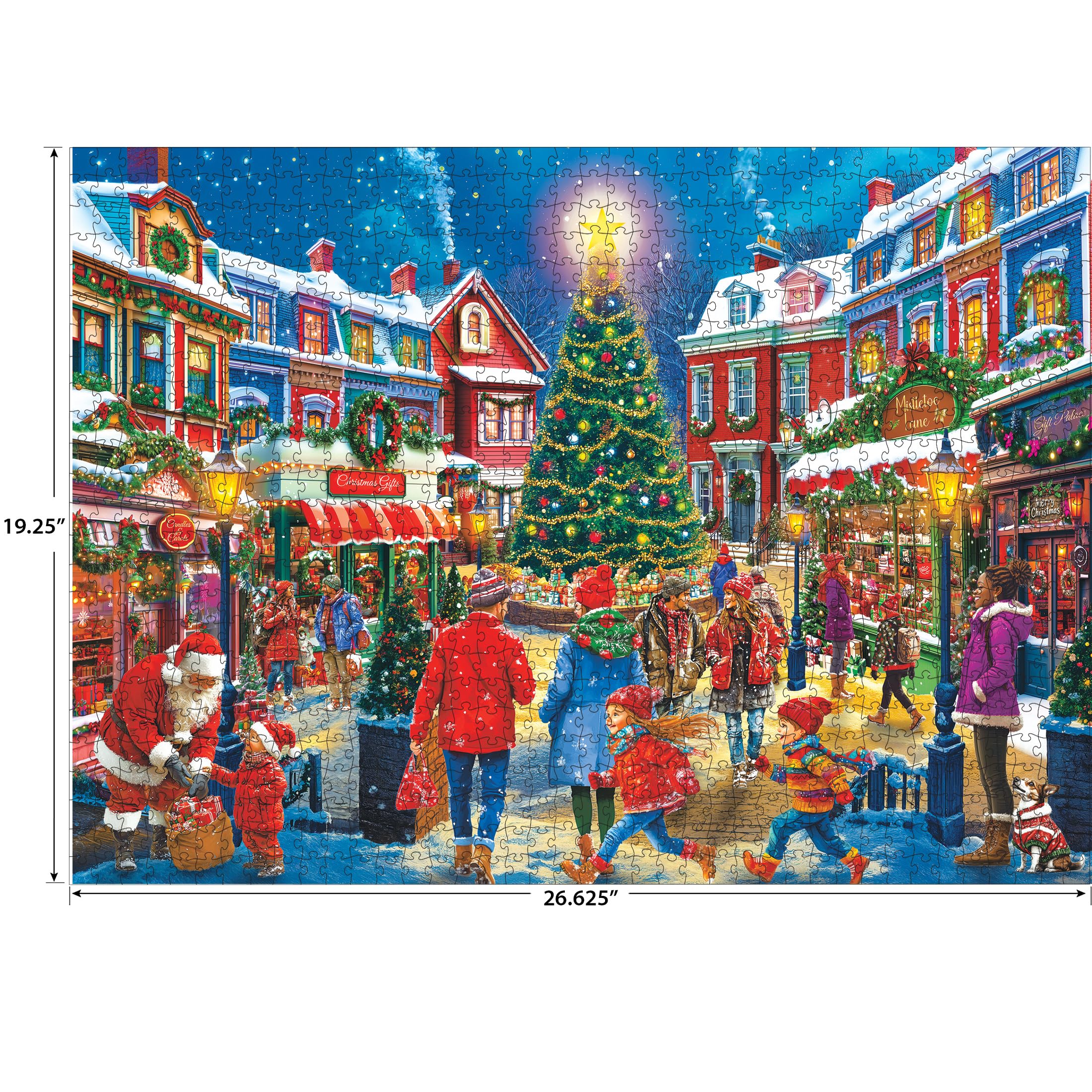 Amazon.com: RoseArt Kodak Premium Christmas Village 1000 Piece