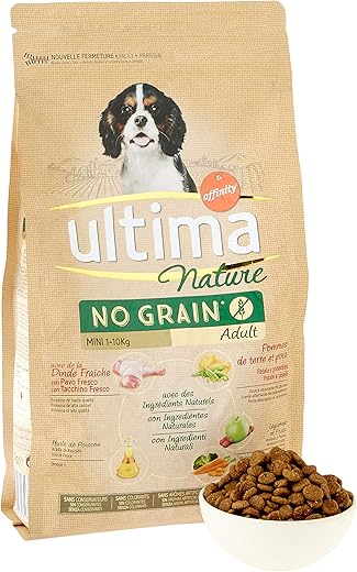 Ultima Nature – Pienso para perros adultos minis Ultima Nature No Grain pavo 1,1 kg.