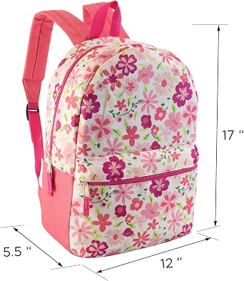 17 School Backpacks for Kids - Backpacks in Bulk for Elementary, Middle, and High School Students in Assorted Colors