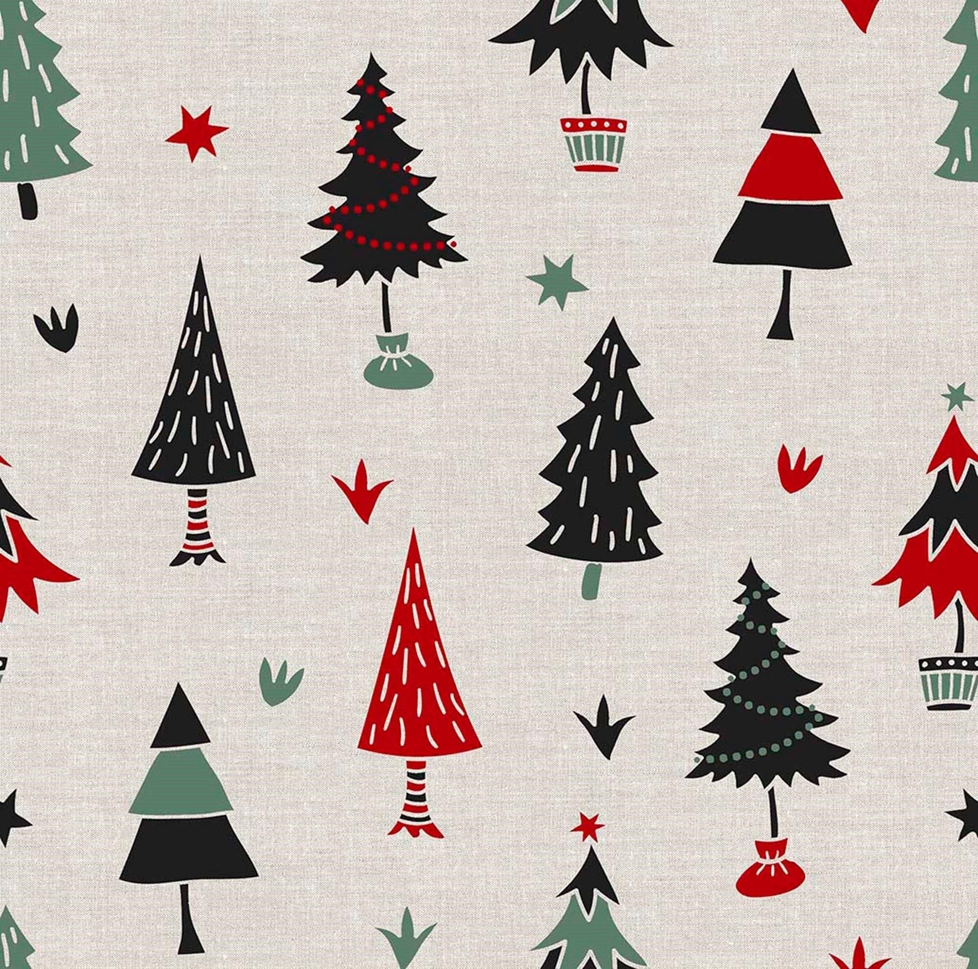 BELUM | Mantel Navidad 300x140 cm 100% algodón resinado Antimanchas (Tacto no plastificado) Modelo Merry Christmas 82