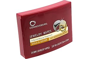Compact Gold and Silver Jewelry Cleaner: Restore Shine with Silver Jewelry Cleaner Wipes