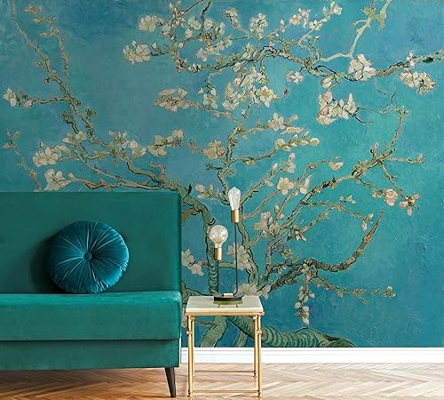 Almond Blossom Wallpaper Watercolor Floral Wall Mural (STYLE 1)