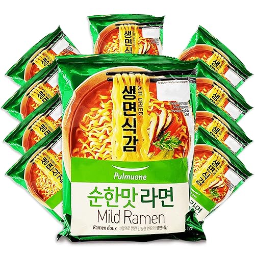 Miniatura 15 de Pulmuone - Fideos coreanos Ramyun no fritos, paquete de 4 fideos instantáneos coreanos sabor Jjamppong - Fácil de cocinar auténtico ramen coreano