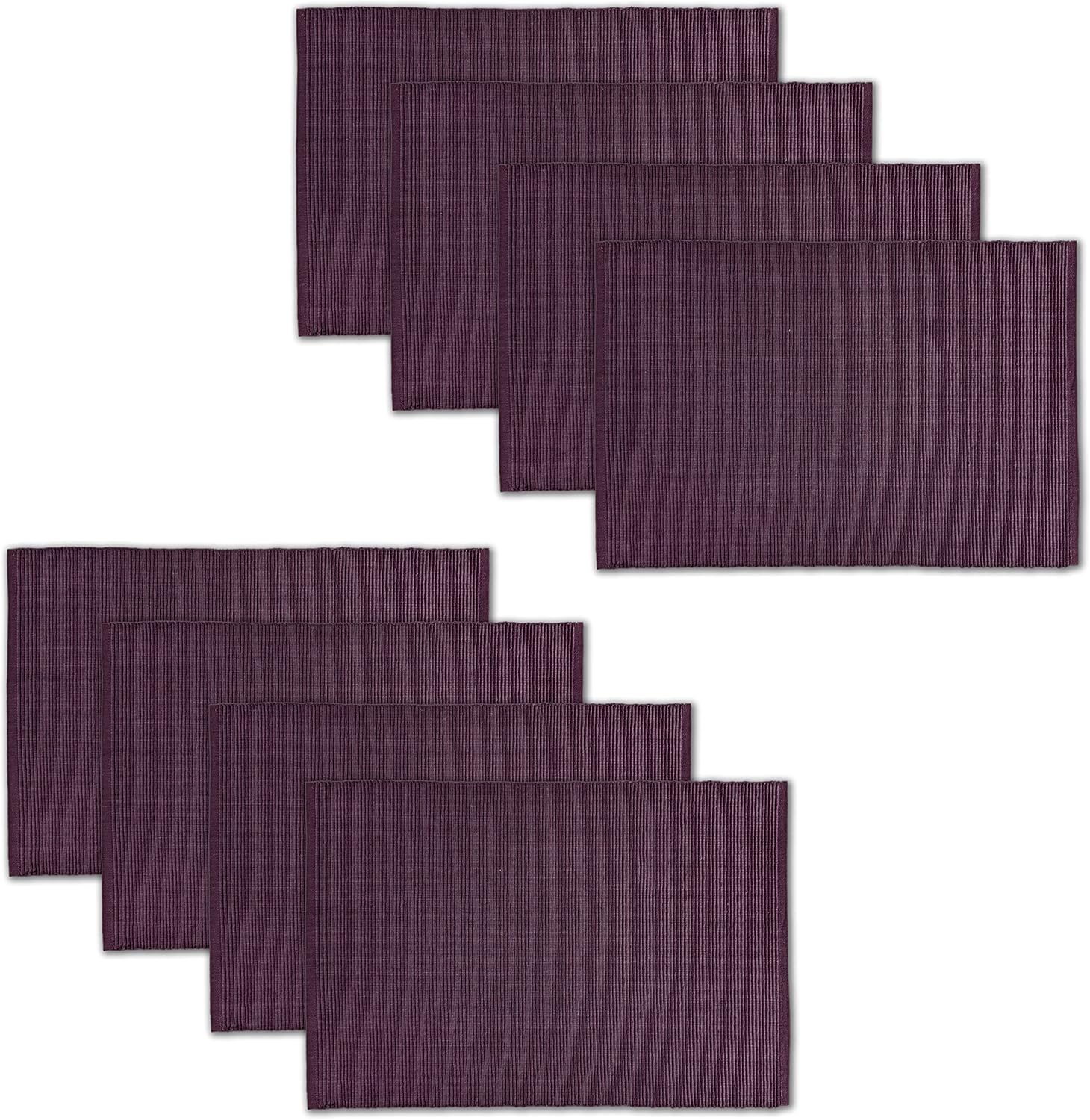 100 Cotton Ribbed Placemats Set of 813 x 19 Inches