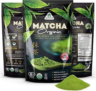 Organic Matcha Green Tea Powder [CFIA certified] Best Japanese Macha 100% Pure Grade [114g - 4oz] Great for Smoothies and Baking