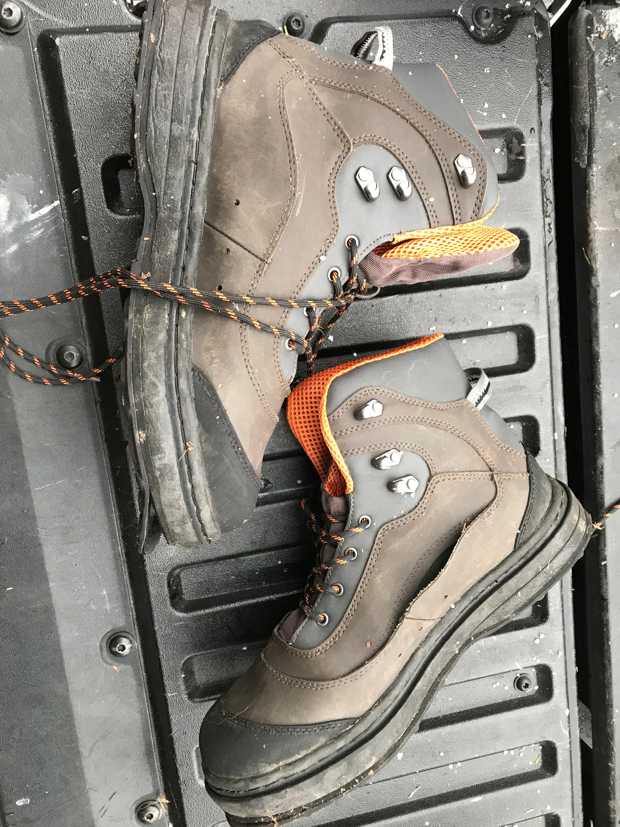 Compass 360 boots shown from the side to illustrate shaft height and fit