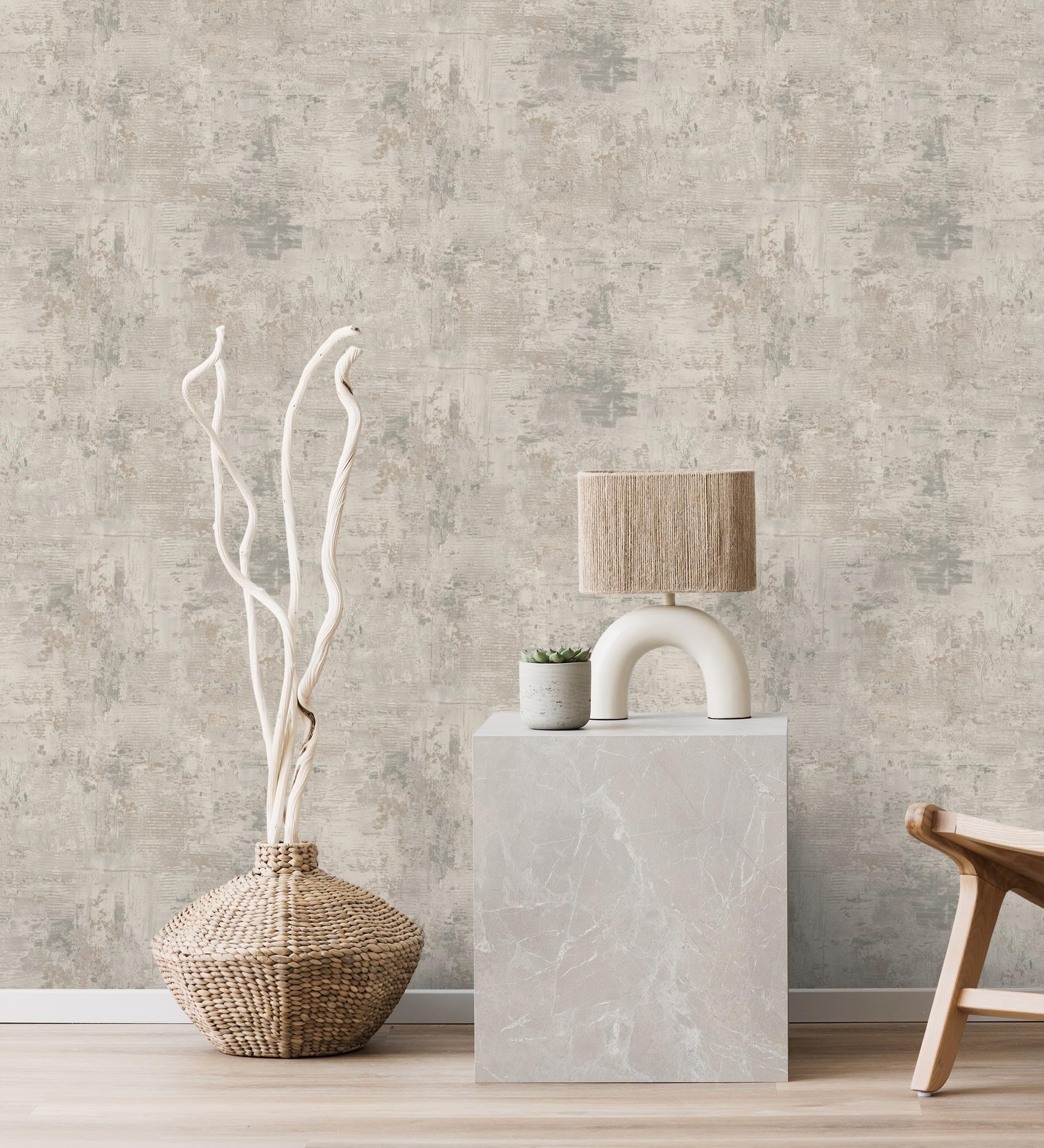 GAULAN 683570 - Carta da parati effetto pietra naturale chiara per pareti soggiorno camera da letto corridoio sala da pranzo testada del letto ingresso - Rotolo di 10 m x 0,53 m