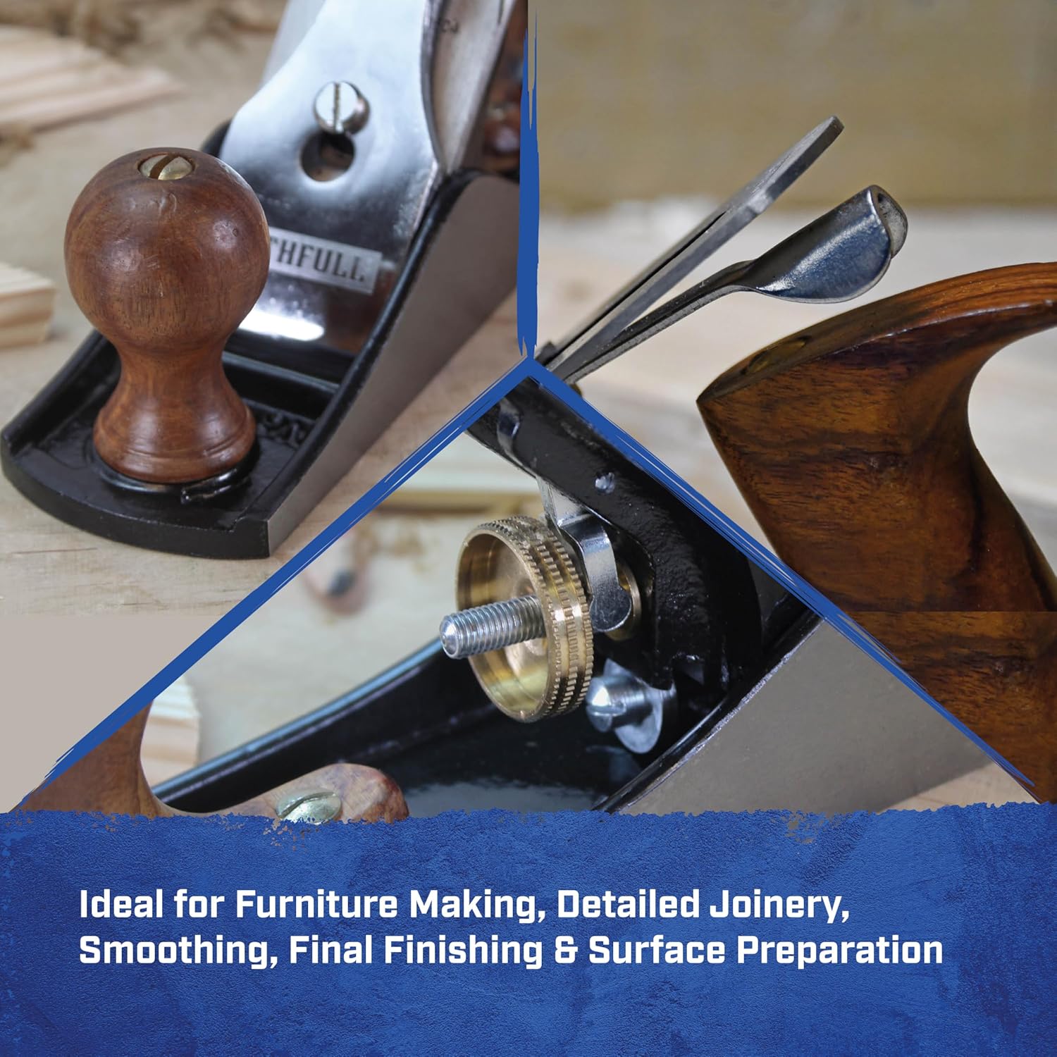 Faithfull FAIPLANE4C No.4 Smoothing Plane, Black