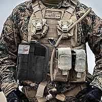 Vista 7 de Kit de primeros auxilios de supervivencia con bolsa Molle, vendaje israelí de 6 pulgadas, kit táctico de primeros auxilios para automóvil, camping