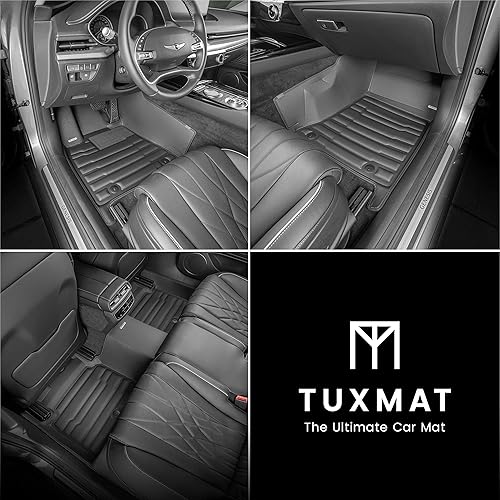 Miniatura 2 de TuxMat - Para los modelos Genesis G80 AWD 2021-2024 - Alfombrillas personalizadas - Máxima cobertura, todo tipo de clima, medición láser - Este