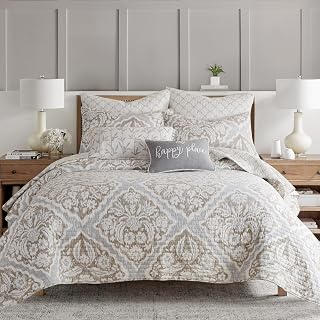 Levtex Becker Taupe Quilt Set