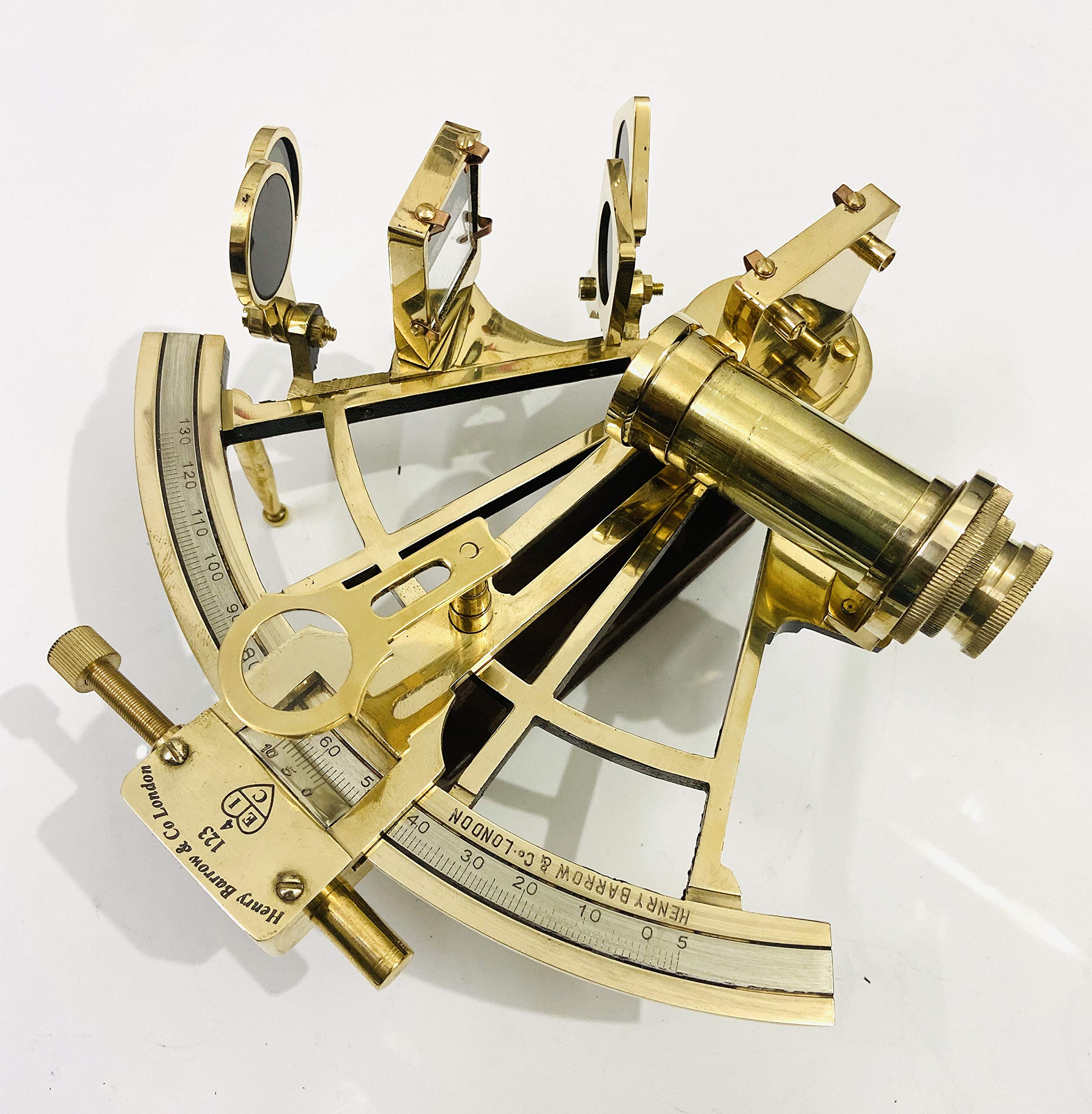 Nautical 8" Brass Working Sextant Navigational Marine Ship Astrolabe Sextant