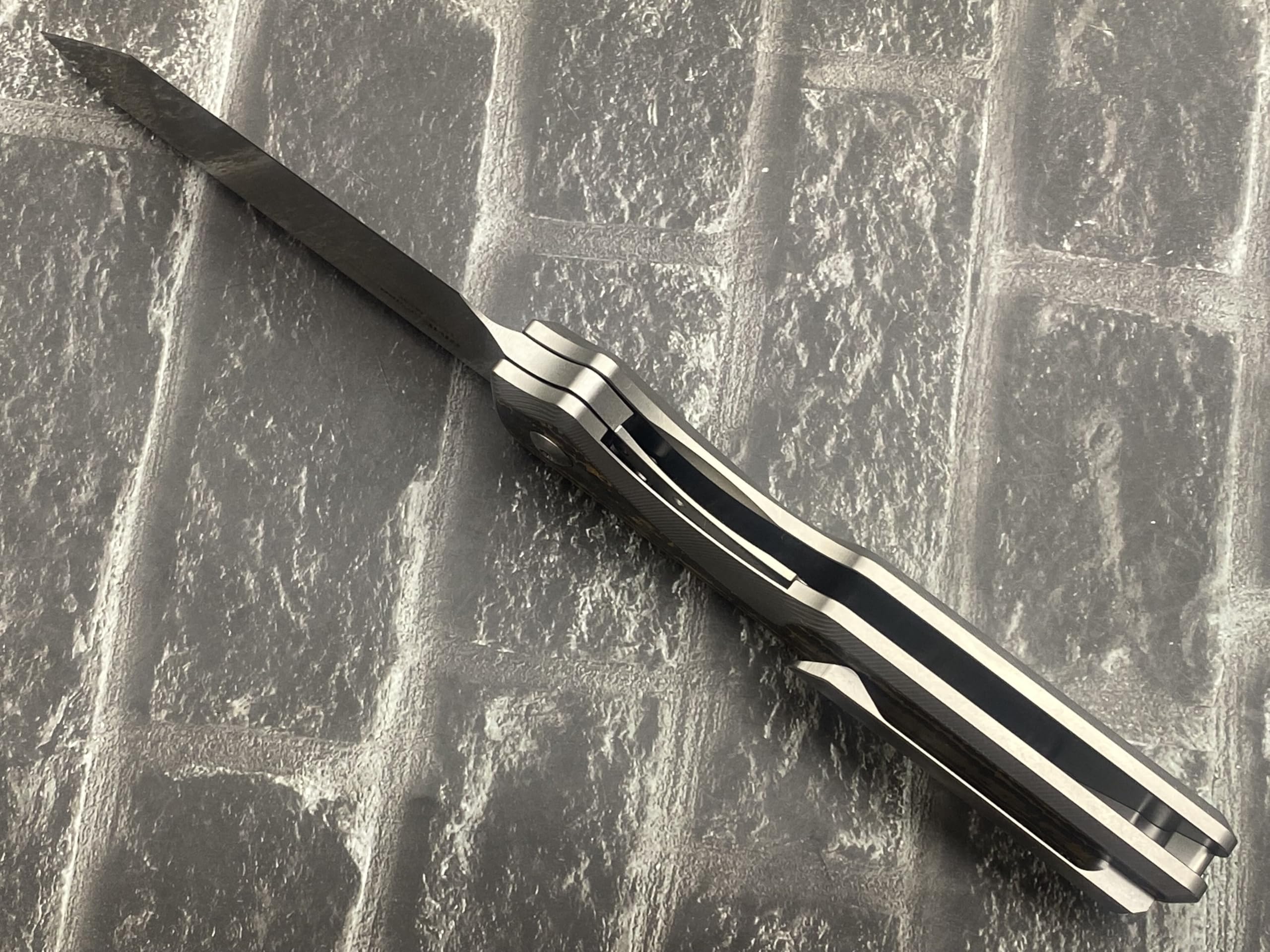 Amazon.com: Twosun TS436-M390 Folding Knife M390 Blade Titanium 