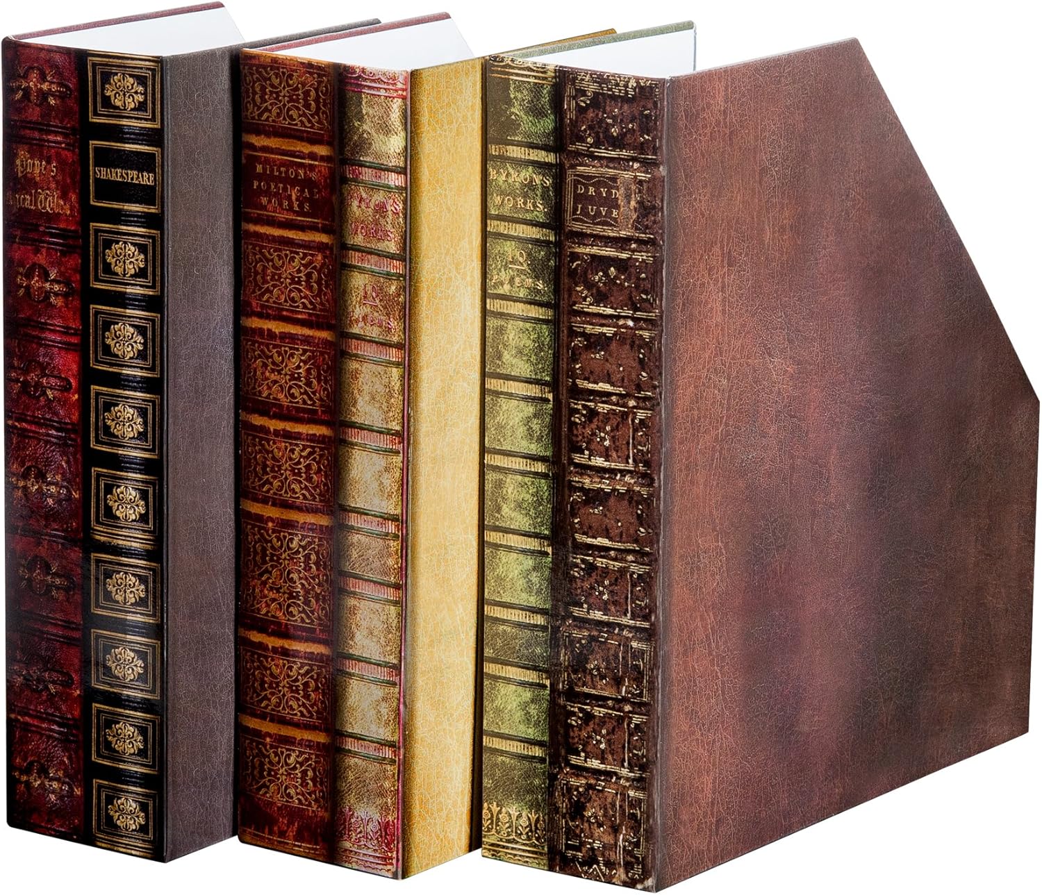 The Paragon Magazine Holders - Set of 3, Decorative Organizer File Boxes