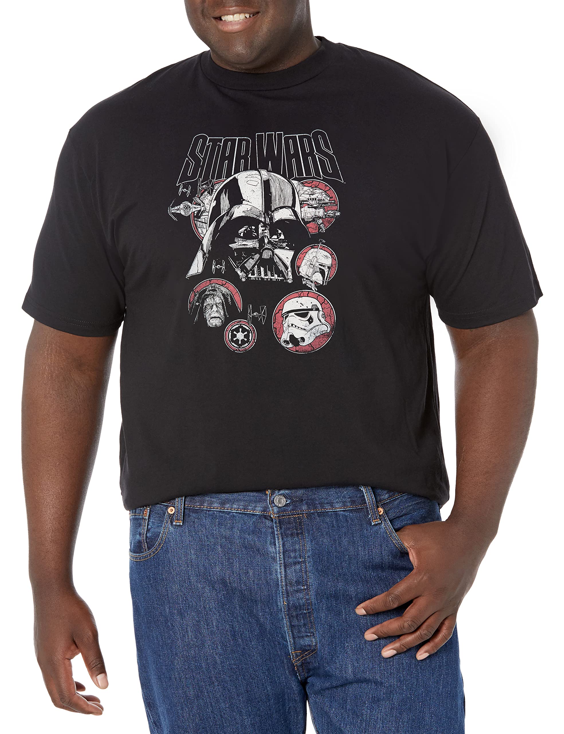 Star Wars Metallo Scuro T-Shirt Uomo