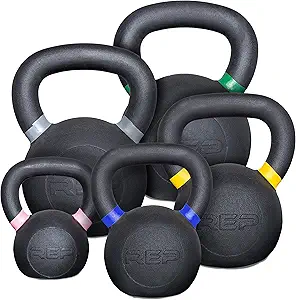 REP Fitness Kettlebell Set and Singles, 4kg to 24kg, 9lb to 53lb Range, Adjustable Weight, Cast Iron, Strength Exercise Training, Home Gym, Power Workout Equipment, Free Weights, Dumbbell Alternative