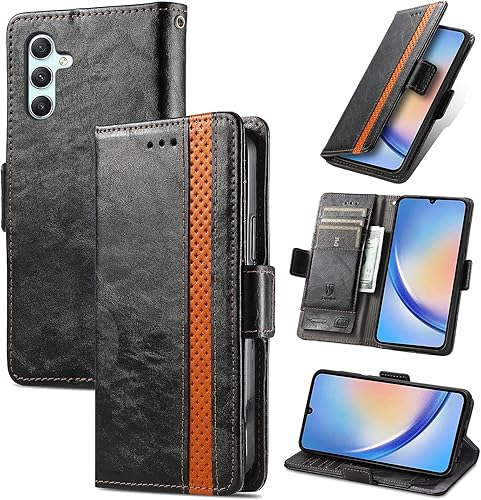 Miniatura 31 de Funda para Honor X7, Funda para Honor Play 30+ Plus Funda de piel sintética con ranuras para tarjetas Funda con soporte abatible Rojo