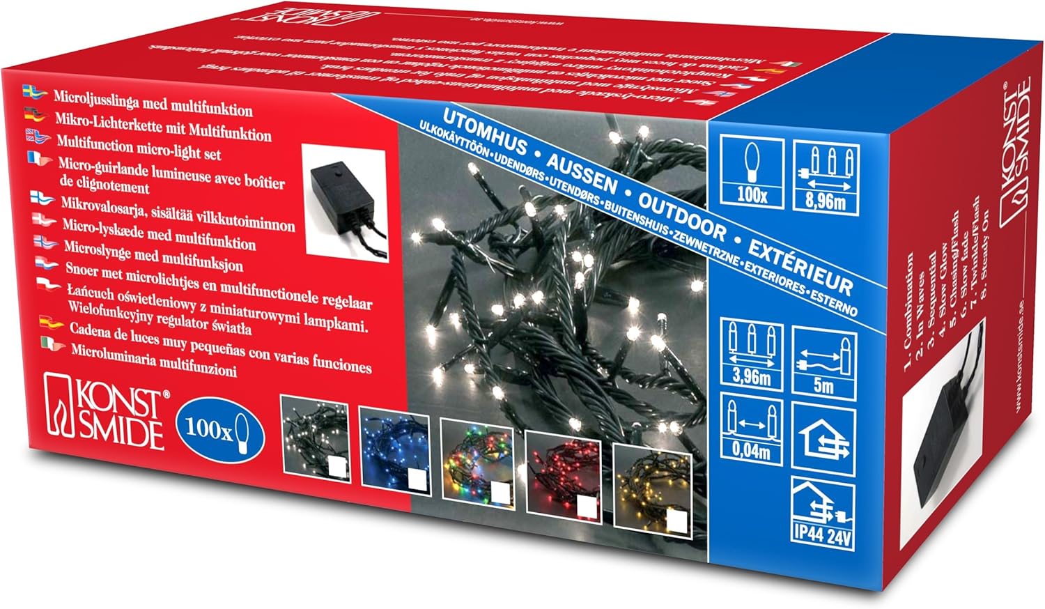 Konstsmide Christmas Outdoor Fairy Lights Plug In/Indoor or Outdoor Use
