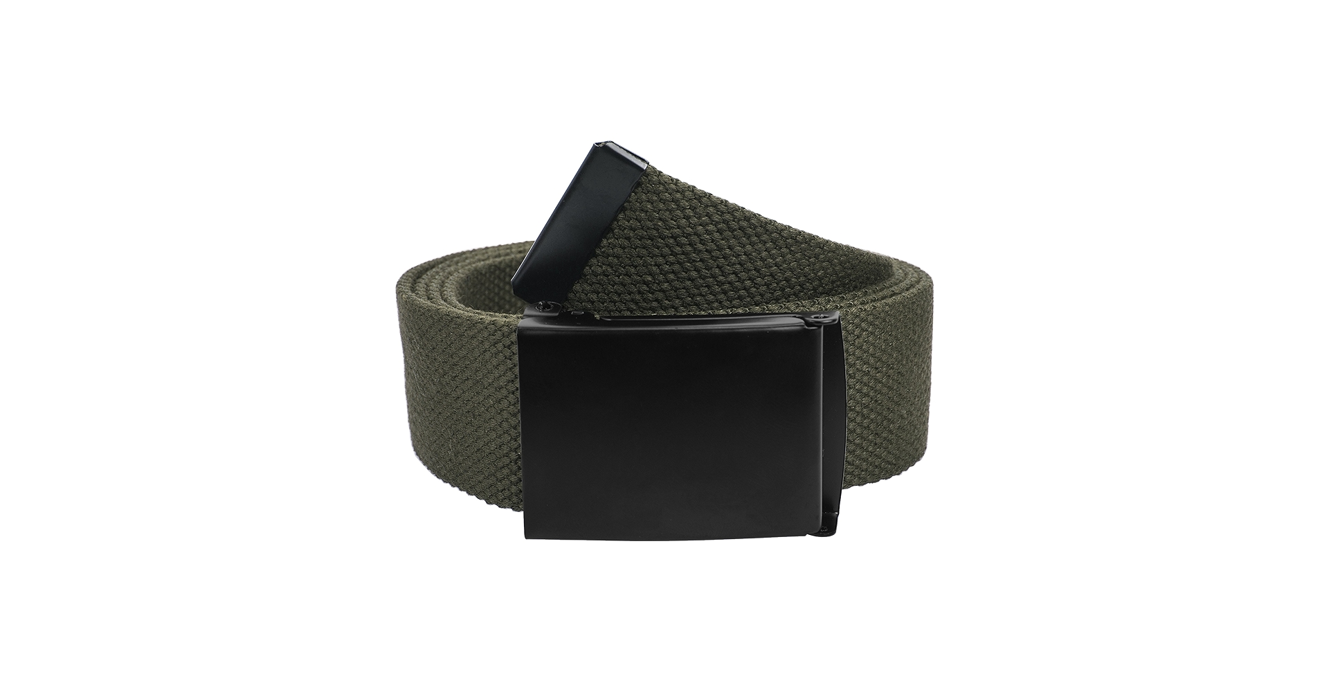 Gelante Fully Adjustable Canvas Web Belt with Black Flip Top