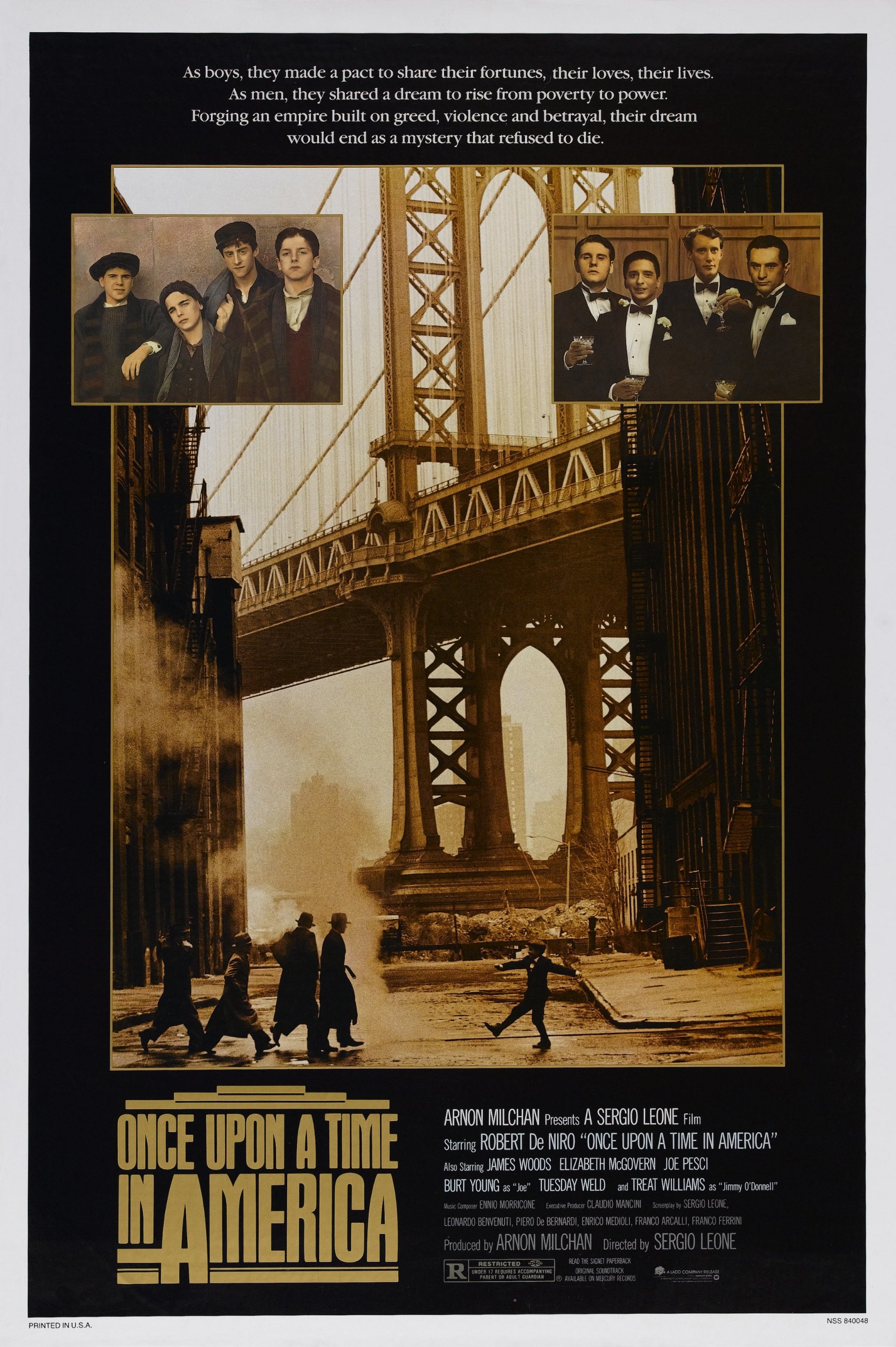 12X8 INCHES ONCE UPON A TIME IN AMERICA MOVIE POSTER PRINT APPROX SIZE