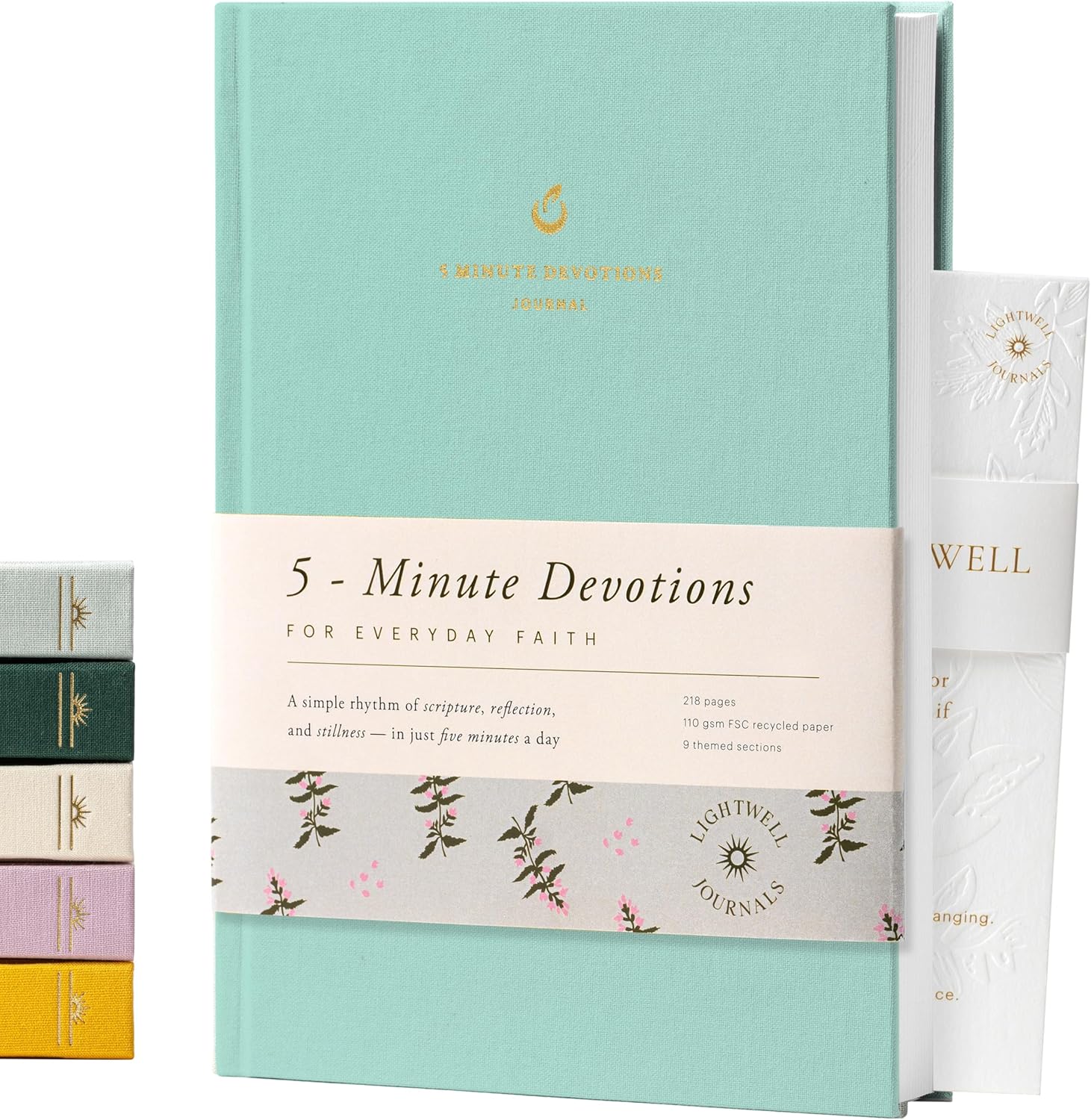 5-Minute Devotional Journal for Women: Daily Christian Scripture Reflections, Guided Prompts & Prayer | Build Faith in Just 5 Minutes a Day | 218 Pages, 110gsm Paper (Pastel Mint Green)