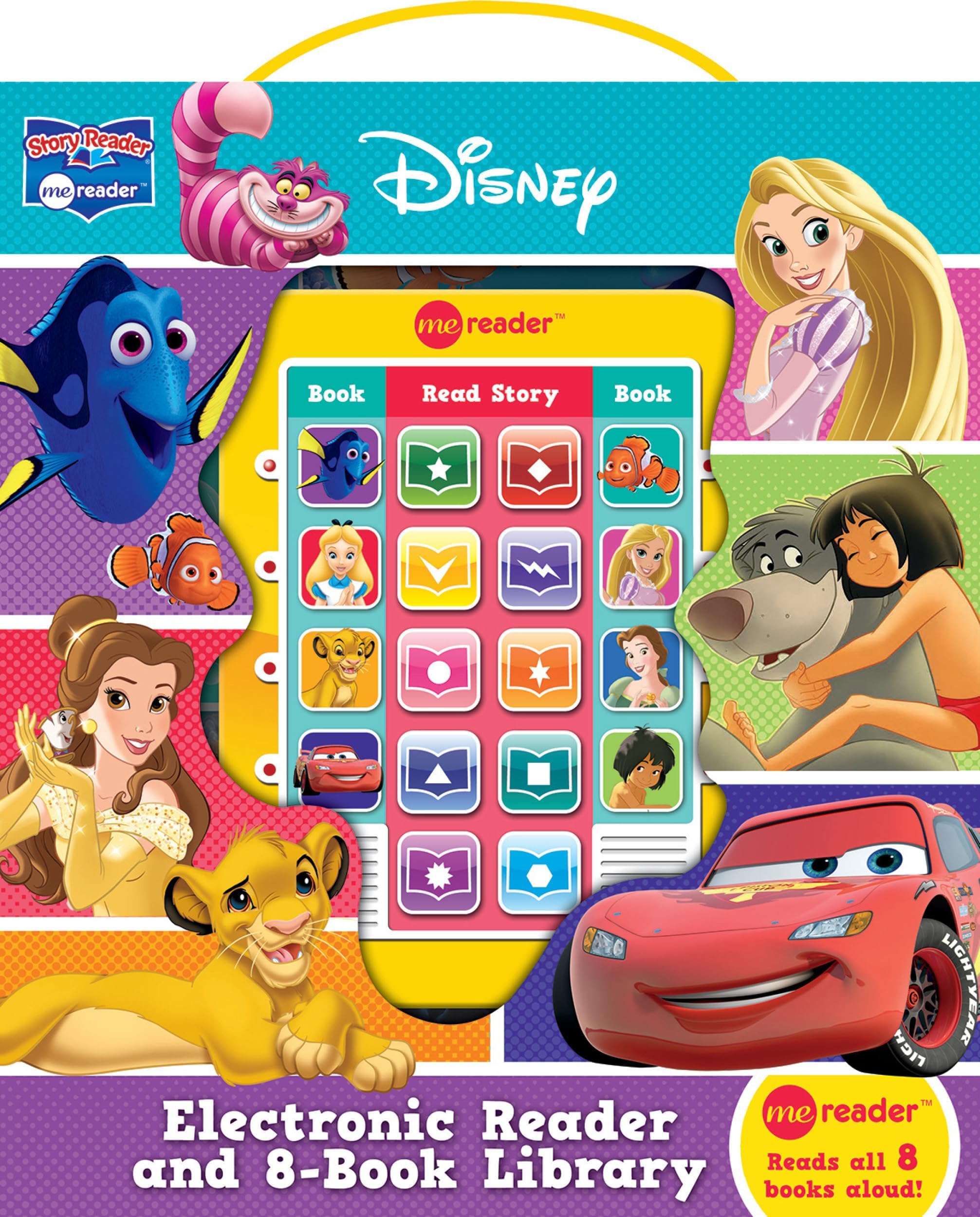 Lion King, Cars, Princess, and More! - Electronic Me Reader and 8 Book Library