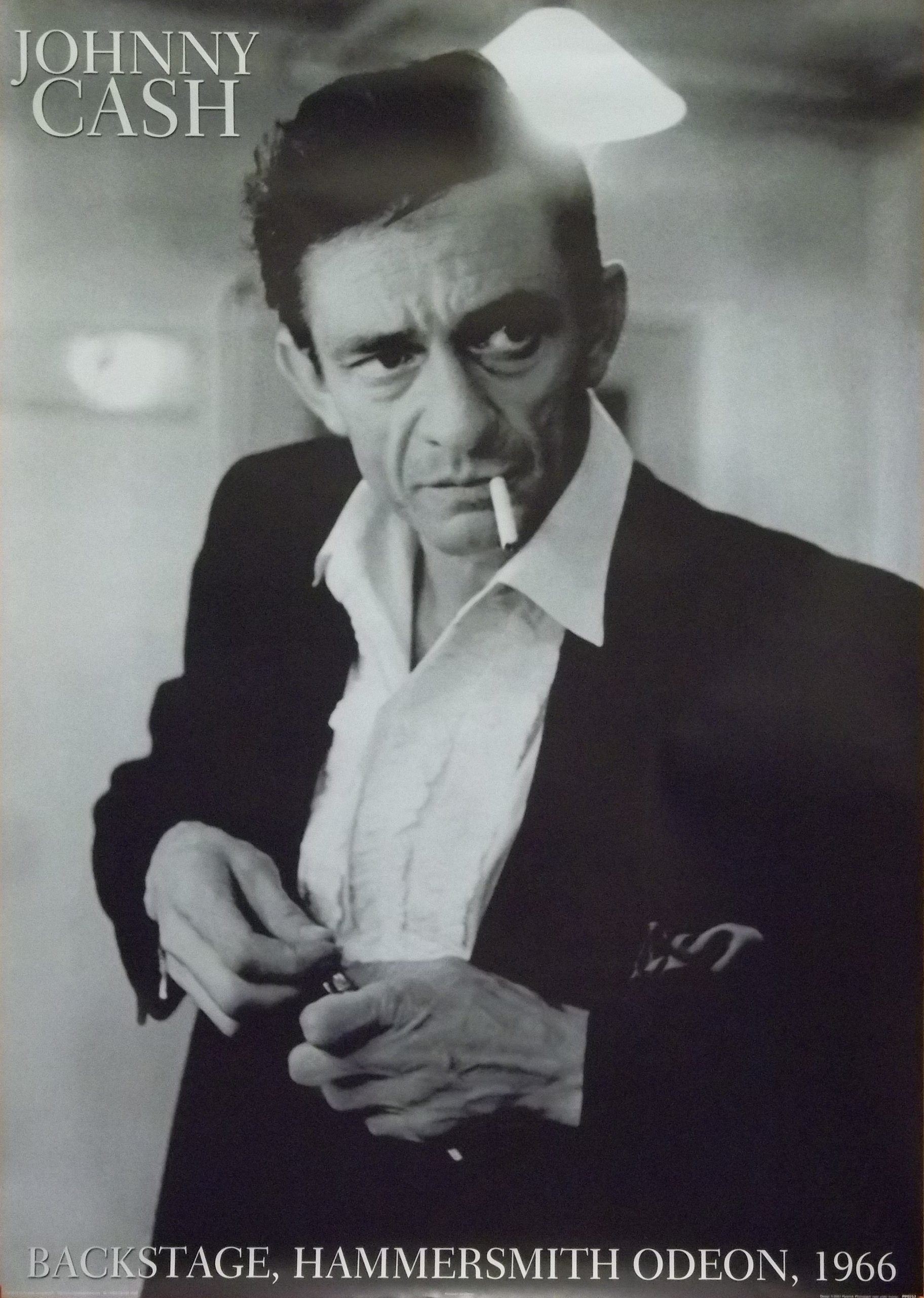 Johnny Cash 24x34 Backstage Hammersmith Poster 2001