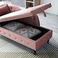 Vista 29 de HomSof Silla moderna de interior con tumbona sin brazos con patas de madera maciza