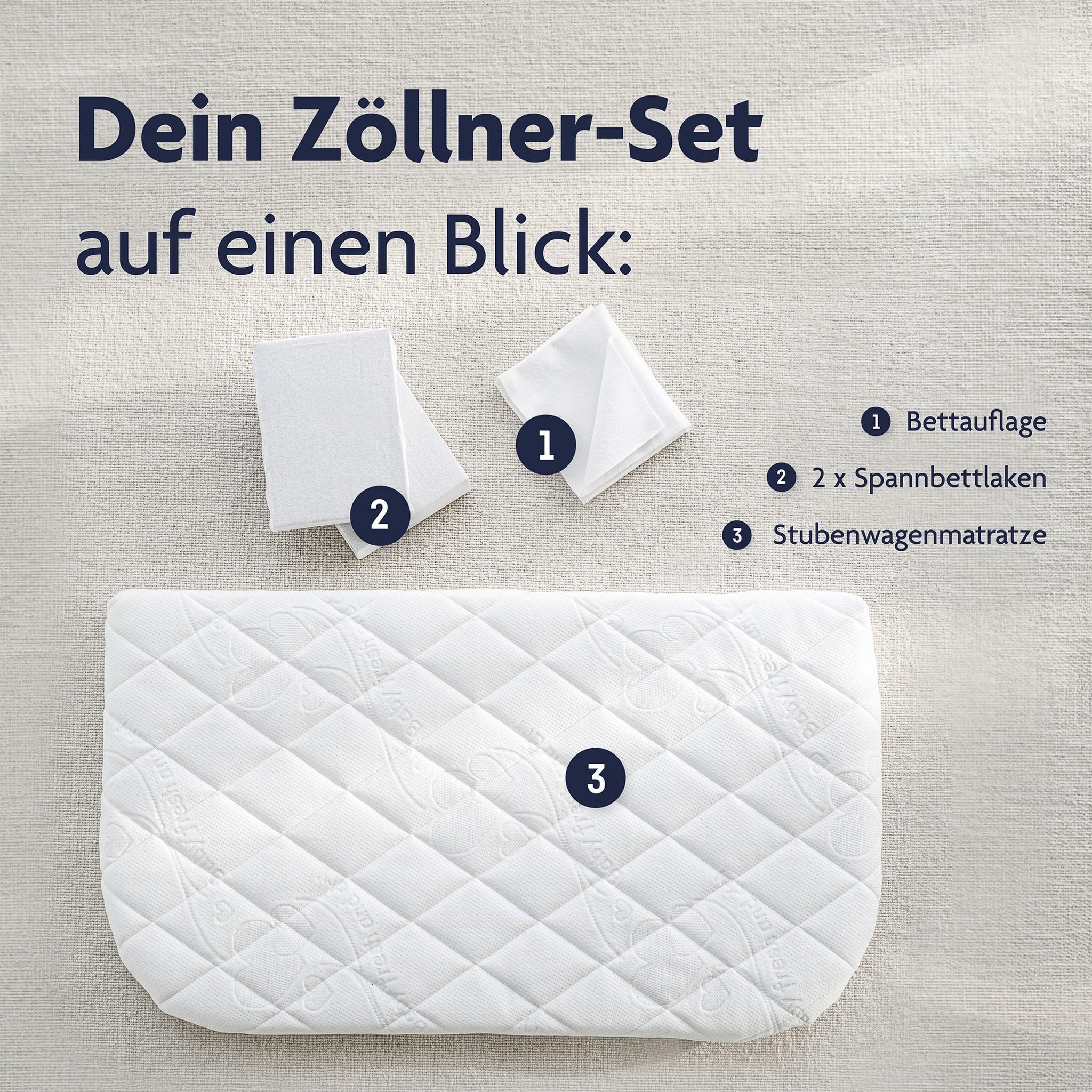 Julius Zöllner Beistellbettmatratzen-Set Traumfänger Air 89x51 cm, 4-teilig