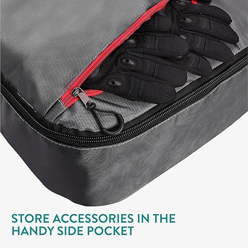 Miniatura 22 de Navaris Bolsa de snowboard para hombre y mujer - 61.8 in - con bolsillo lateral y correas ajustables - para un fácil transporte de snowboard - Negro